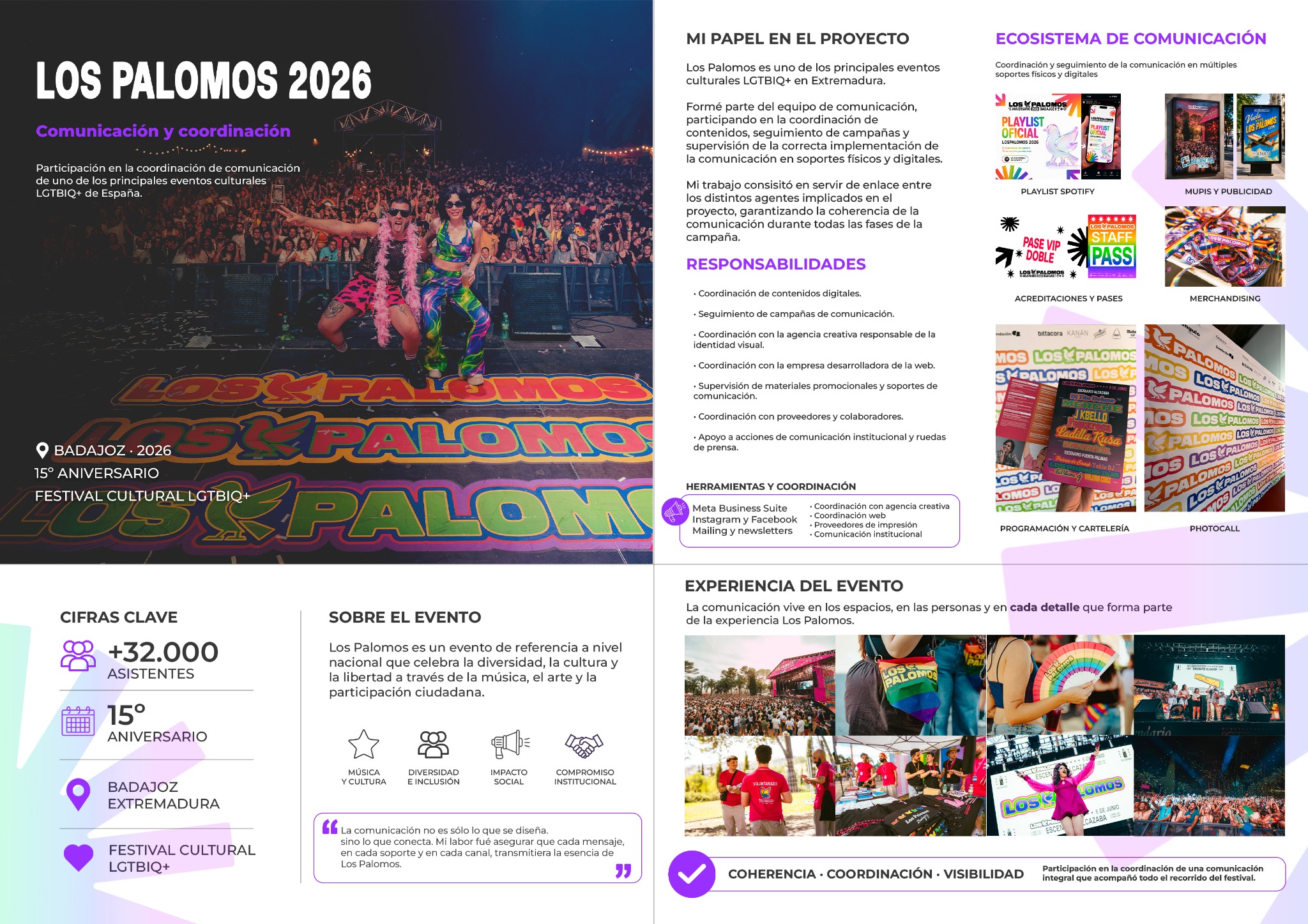 Los Palomos 2026 · Lámina completa