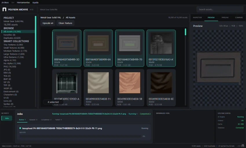 Polygon Archive, workspace