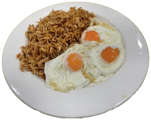 Camarones con huevo