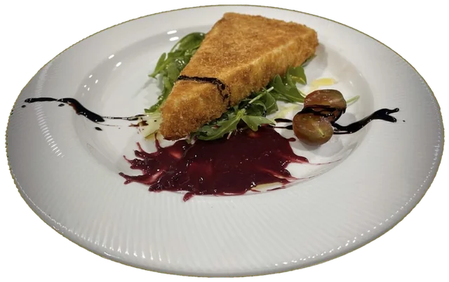Queso brie con mermelada
